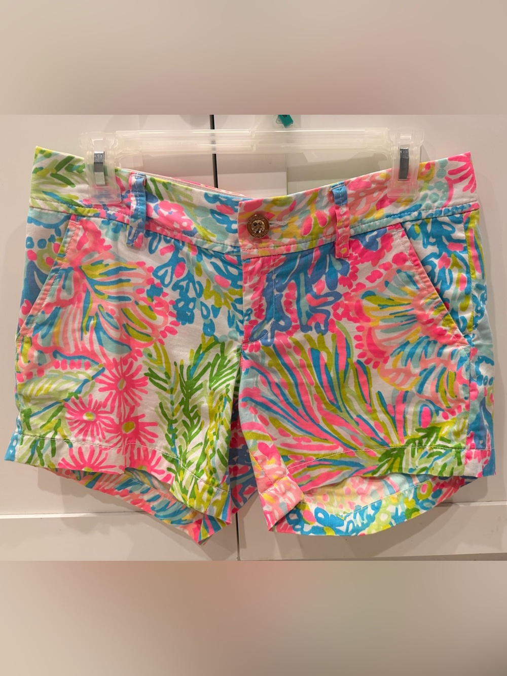 Lilly Pulitzer Women’s Multicolor Tropical Print Cotton Shorts